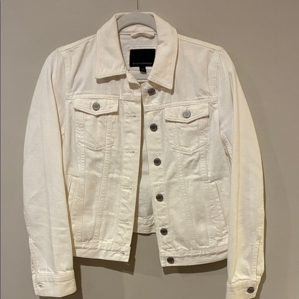 Banana Republic Off-White Denim Jacket